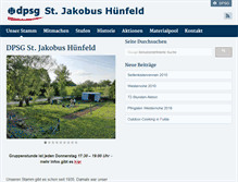 Tablet Screenshot of dpsg-huenfeld.de